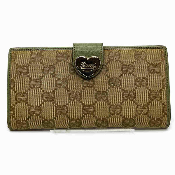 Gucci Long Wallet Brown Canvas