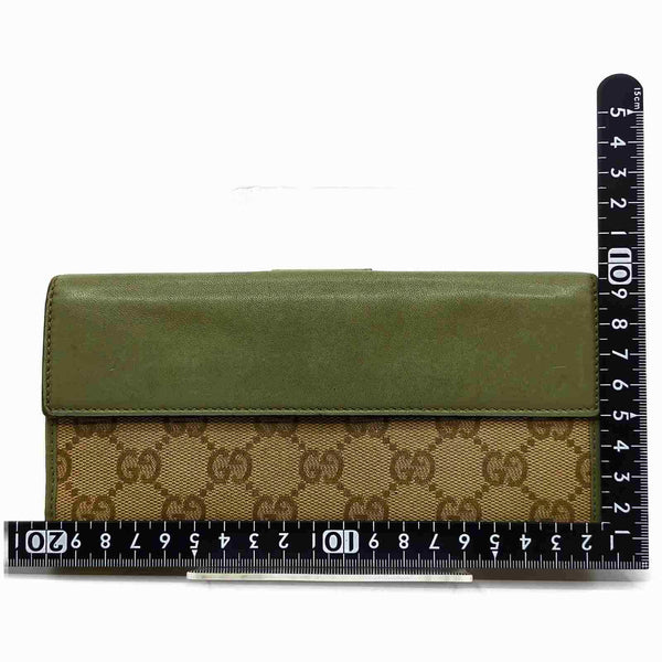 Gucci Long Wallet Brown Canvas