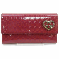 Pre-loved authentic Gucci Long Wallet Enamel Rose sale at jebwa.
