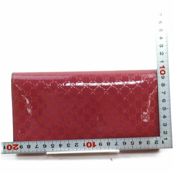 Pre-loved authentic Gucci Long Wallet Enamel Rose sale at jebwa.