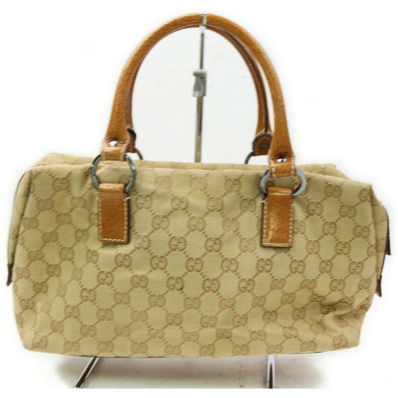 Gucci Hand Bag Brown Canvas