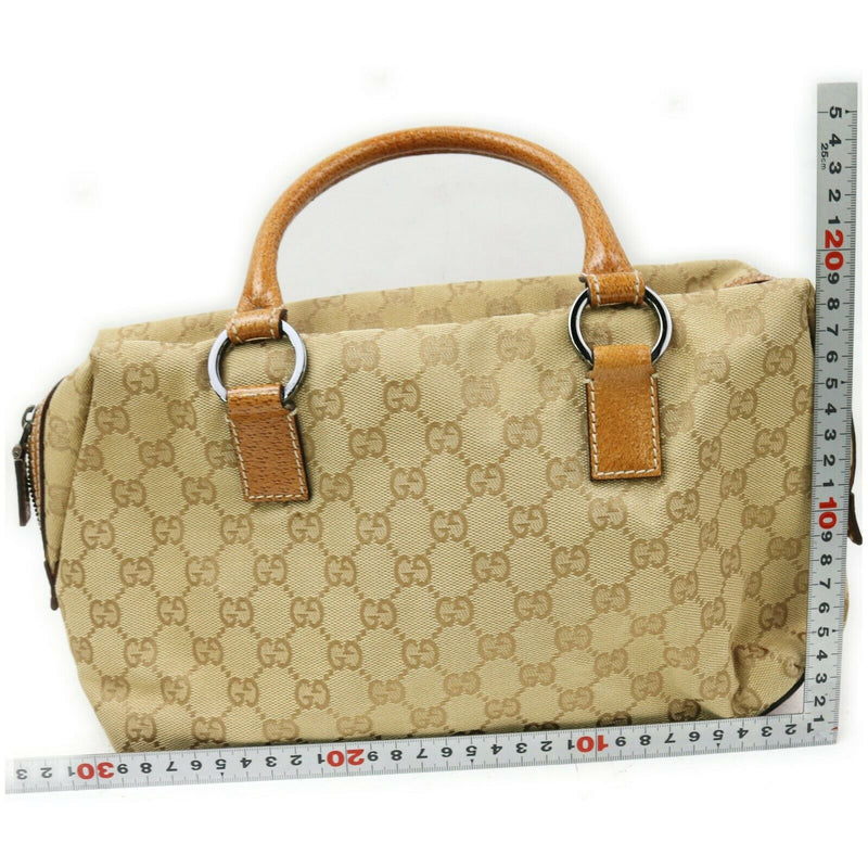 Gucci Hand Bag Brown Canvas