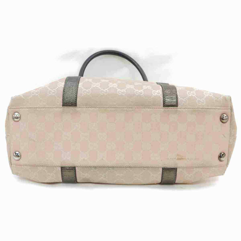 Gucci Tote Bag Pink Canvas