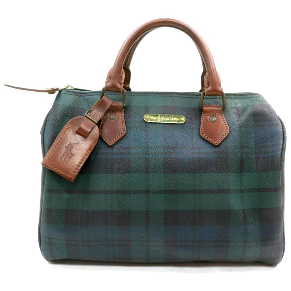 Ralph Lauren Hand Bag Pvc Green