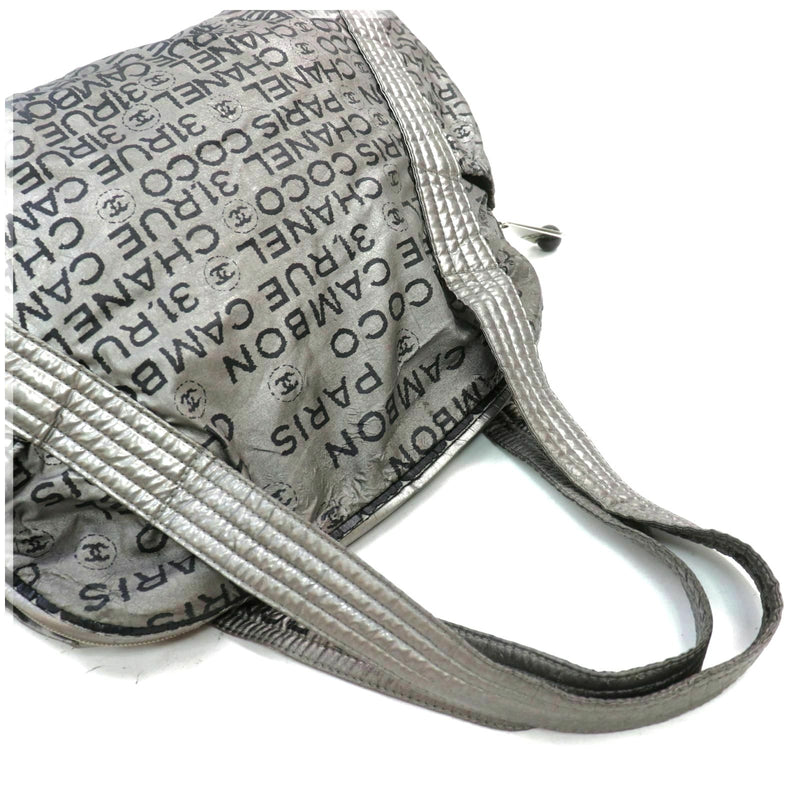 Chanel Sports Logo Hand Bag Nylon