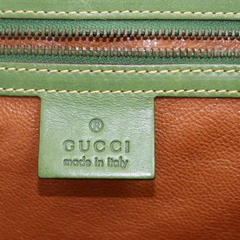Gucci Tote Bag Green Leather