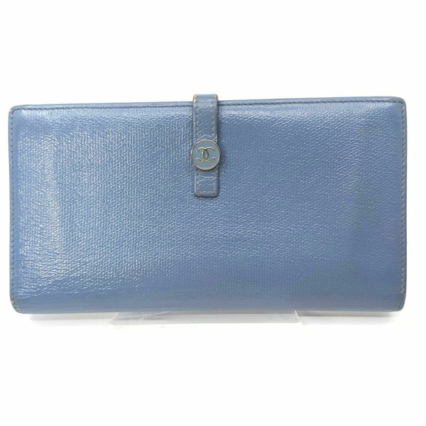 Chanel Long Wallet Light Blue