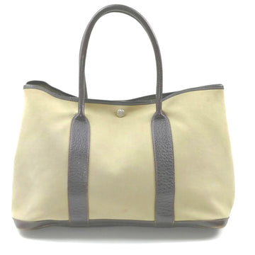 Hermes Garden Tote Bag Canvas Olive