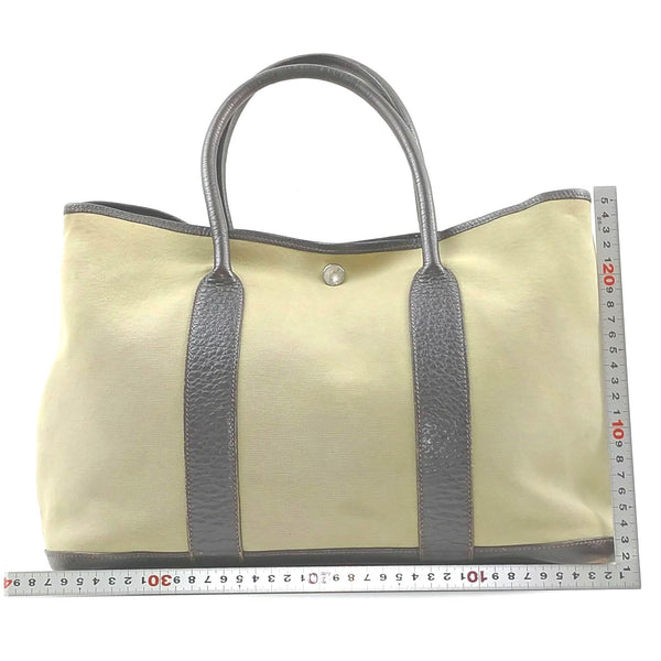 Hermes Garden Tote Bag Canvas Olive