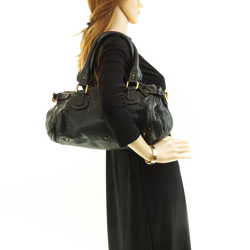 Chloe Paddington Shoulder Bag Black