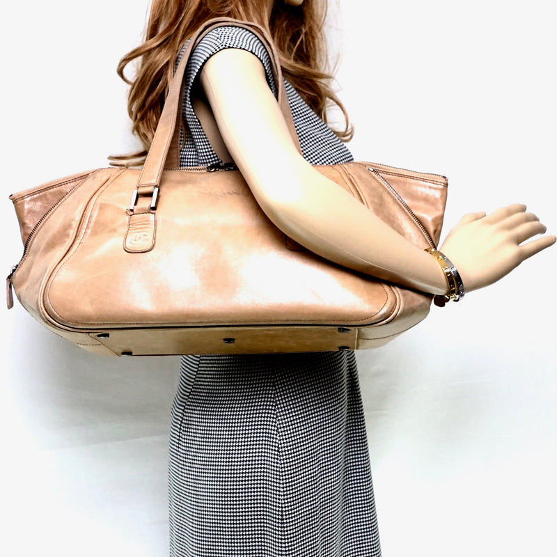 Chanel Shoulder Bag Light Brown