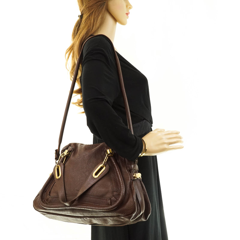 Chloe Paraty Shoulder Bag Leather