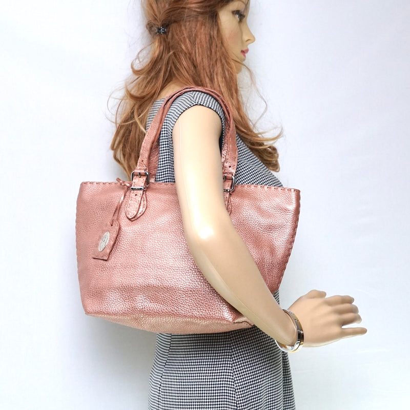 Fendi Hand Bag Pink Leather