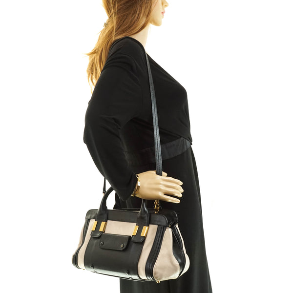 Chloe Shoulder Bag Black Leather