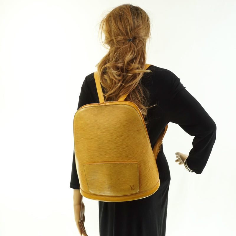 leather gobelins backpack bag