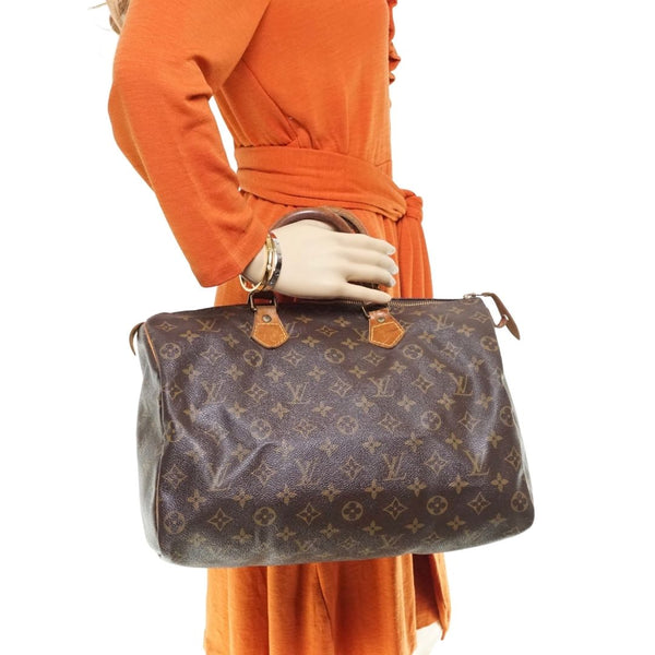 Louis Vuitton Speedy 35 Satchel Bag
