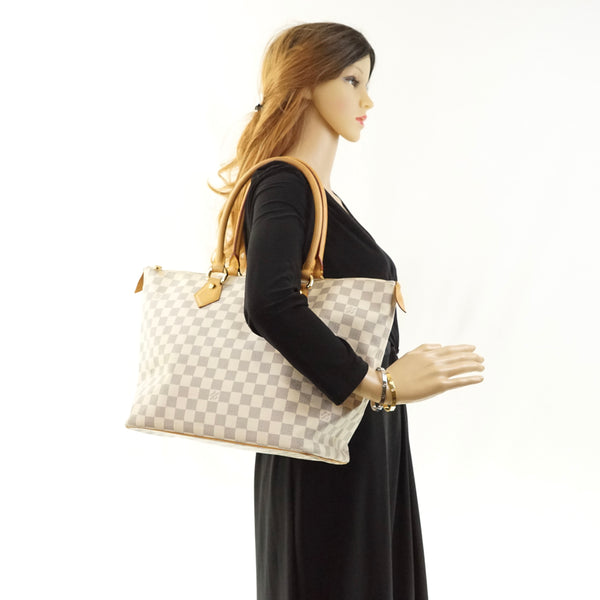 Pre-loved authentic Louis Vuitton Saleya Mm Azur Damier sale at jebwa.