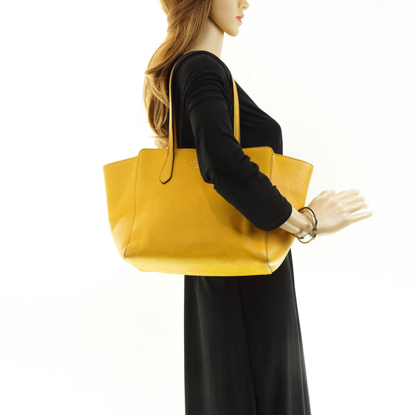 Gucci Tote Bag Leather Yellow