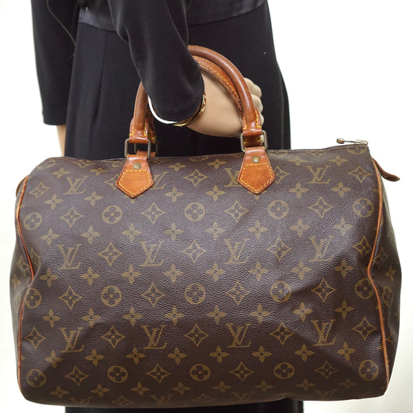 Pre-loved authentic Louis Vuitton Speedy 35 Satchel Bag sale at jebwa.