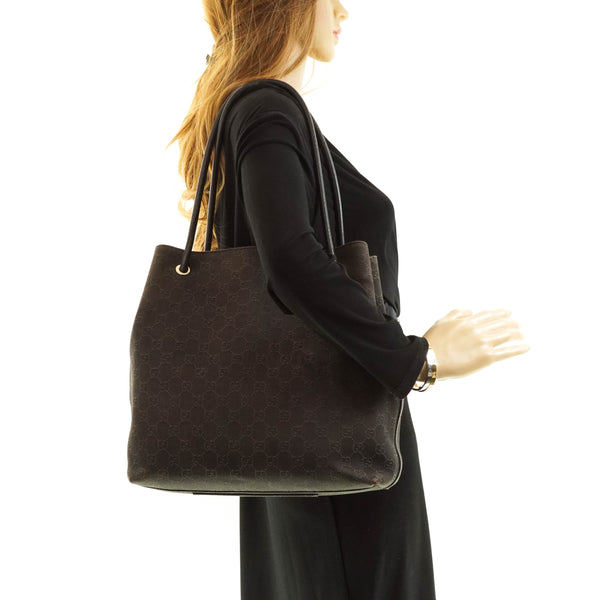 Gucci Gg Tote Bag Canvas Brown