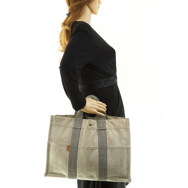 Hermes Fourre-Tout Canvas Satchel