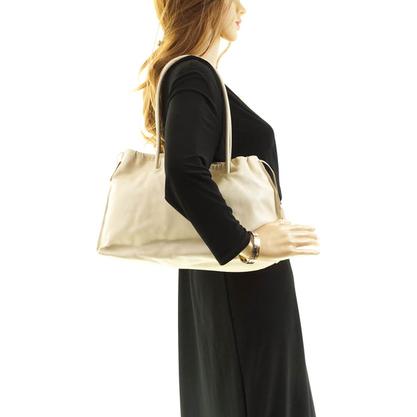 Gucci Shoulder Bag Leather Cream