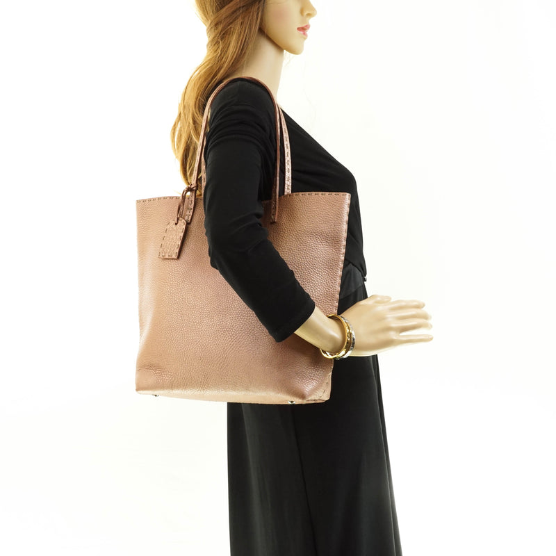 Fendi Tote Bag Leather Pink
