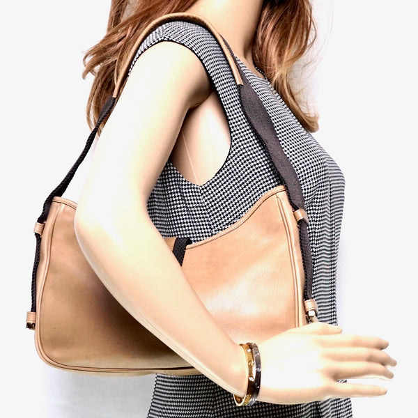 Gucci Light Brown Leather Hand Bag