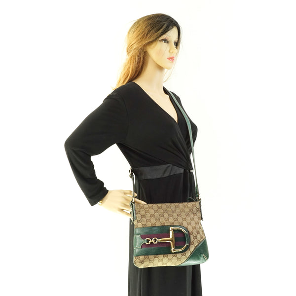 Gucci Horsebit Crossbody Bag Green