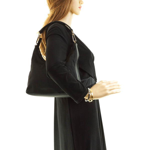 Gucci Gg Hand Bag Canvas Black