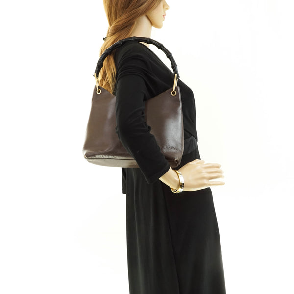 Gucci Bamboo Shoulder Bag Brown