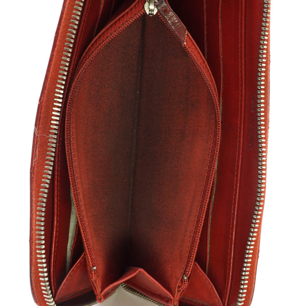 Chanel Zippy Wallet Red Leather