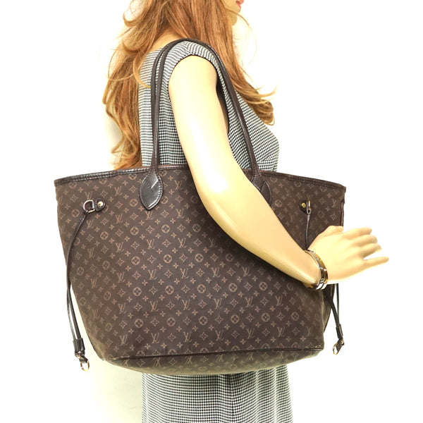Pre-loved authentic Louis Vuitton Idylle Tote Bag Brown sale at jebwa