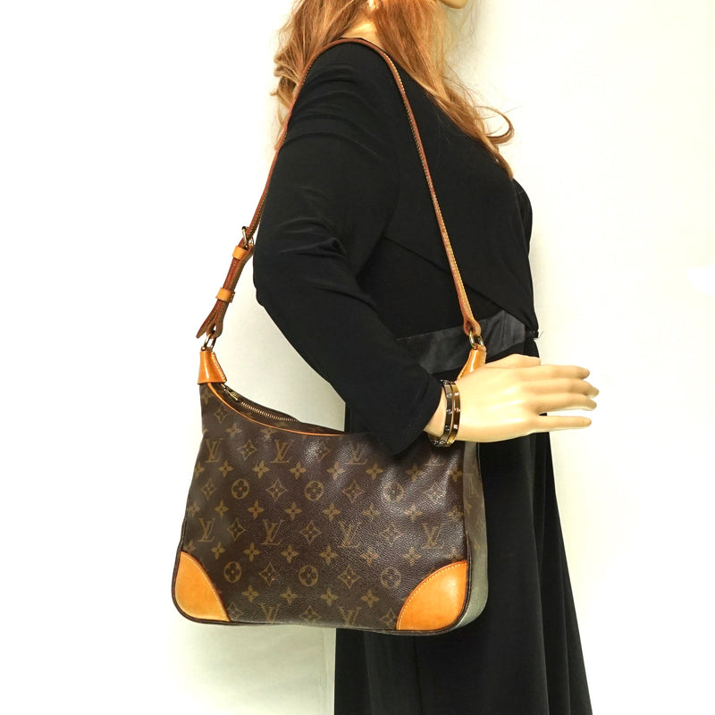 Louis Vuitton Boulogne Brown Canvas Handbag (Pre-Owned)