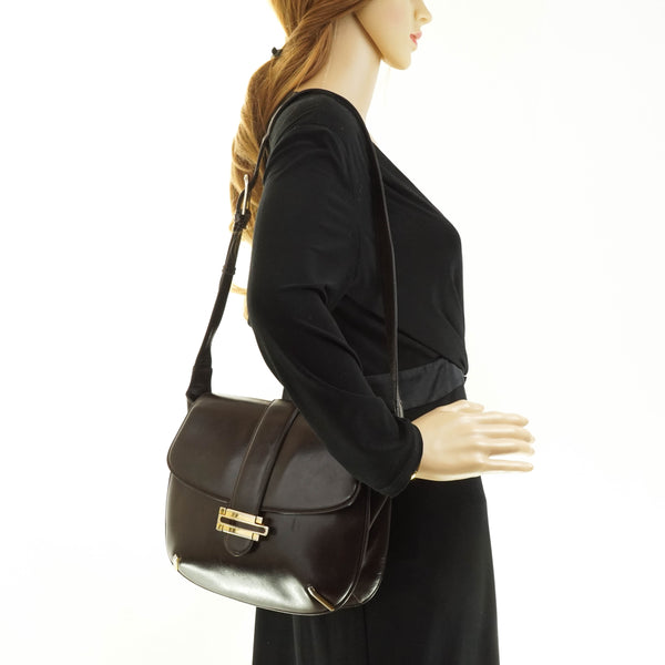 Gucci Shoulder Bag Leather Brown
