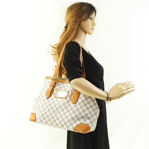 Pre-loved authentic Louis Vuitton Hampstead Mm Tote Bag sale at jebwa.
