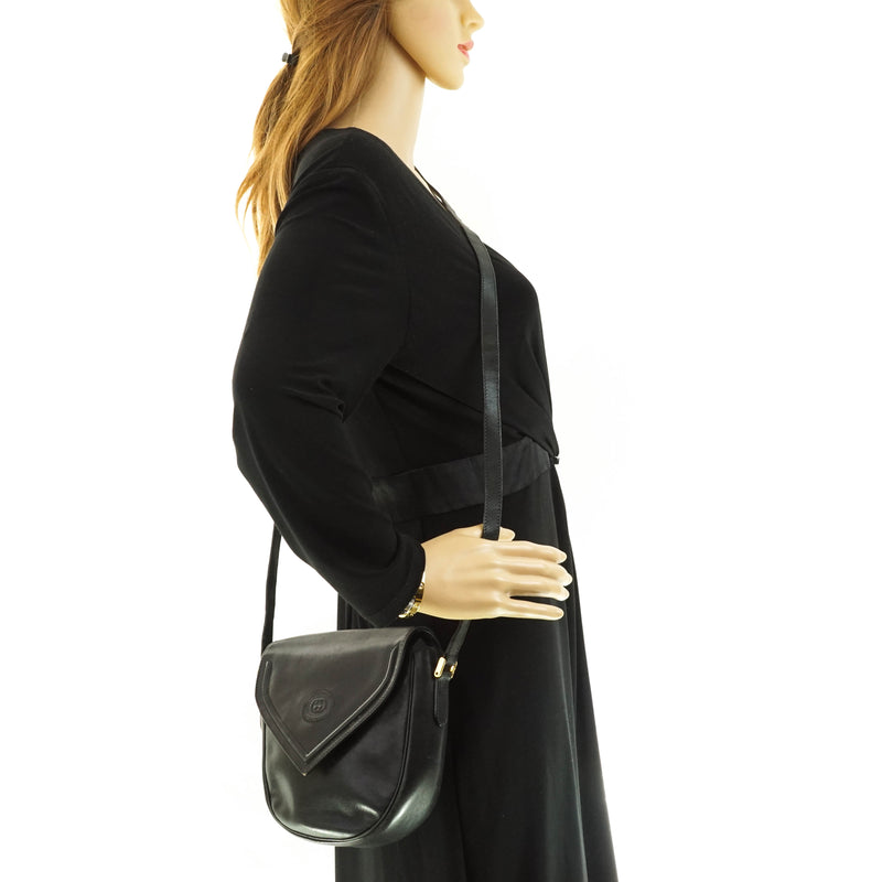 Gucci Shoulder Bag Leather Black