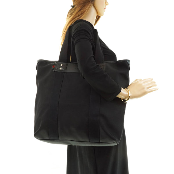 Gucci Tote Bag Black Nylon