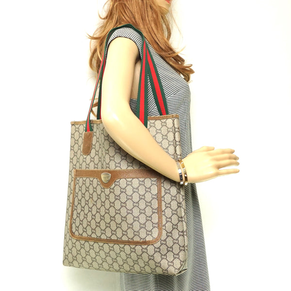 Pre-loved authentic Gucci Plus Gg Pattern Tote Bag sale at jebwa