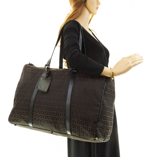 Fendi Zucchino Shoulder Bag Canvas