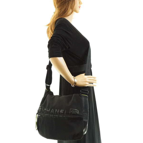 Chanel Crossbody Bag Black Nylon
