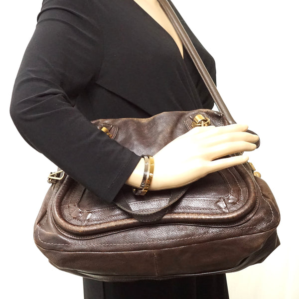 Chloe Paraty Shoulder Bag Dark
