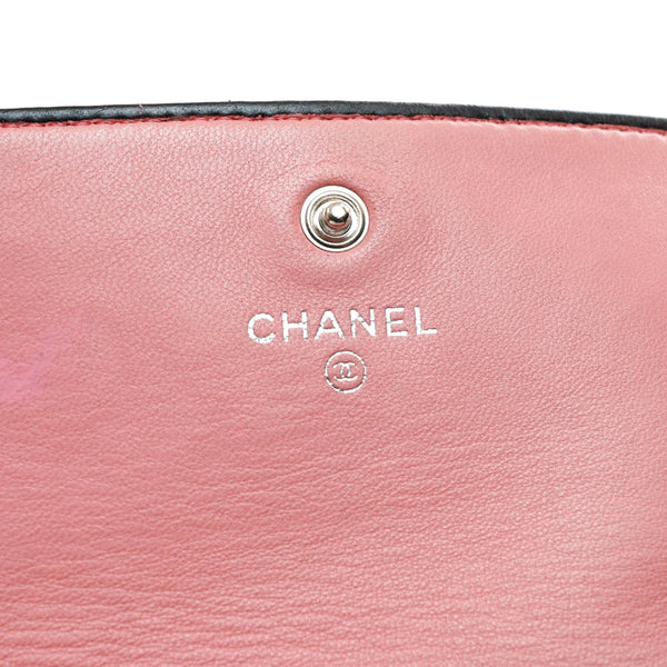 Chanel Camellia Long Wallet Lamb