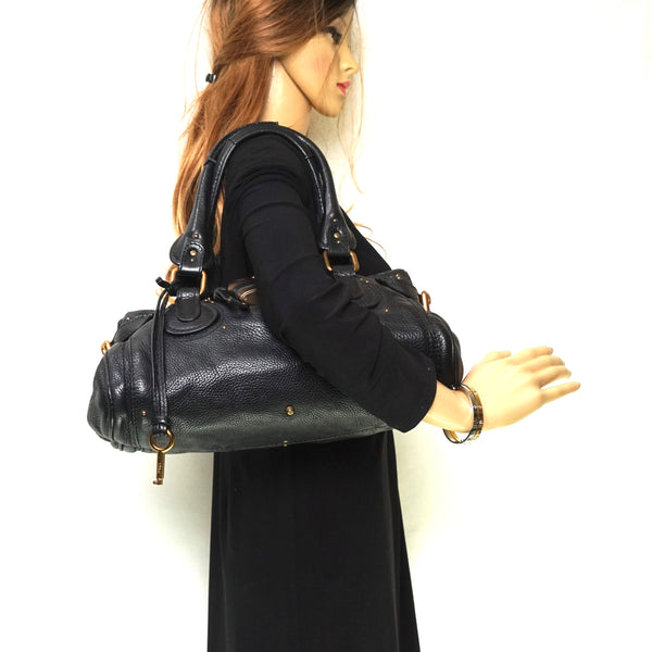 Pre-loved authentic Chloe Paddington Hand Bag Black sale at jebwa.