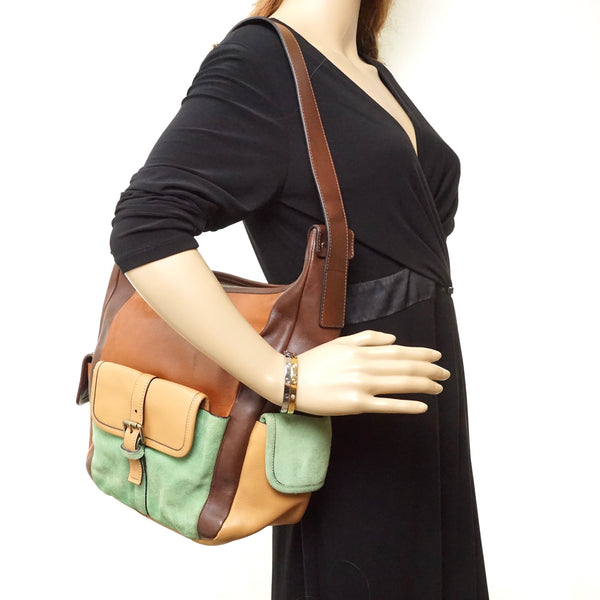 Pre-loved authentic Chloe Shoulder Bag Brown Leather sale at jebwa.