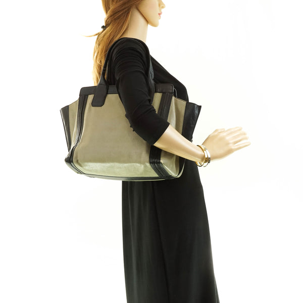 Chloe Ally Hand Bag Leather Green