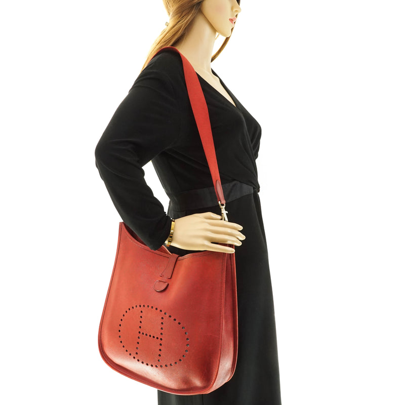 Hermes Evelyne Shoulder Bag Leather