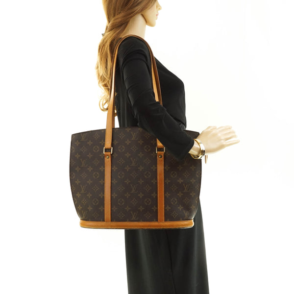 Authentic Louis Vuitton Monogram Babylone Shoulder Tote Bag M51102