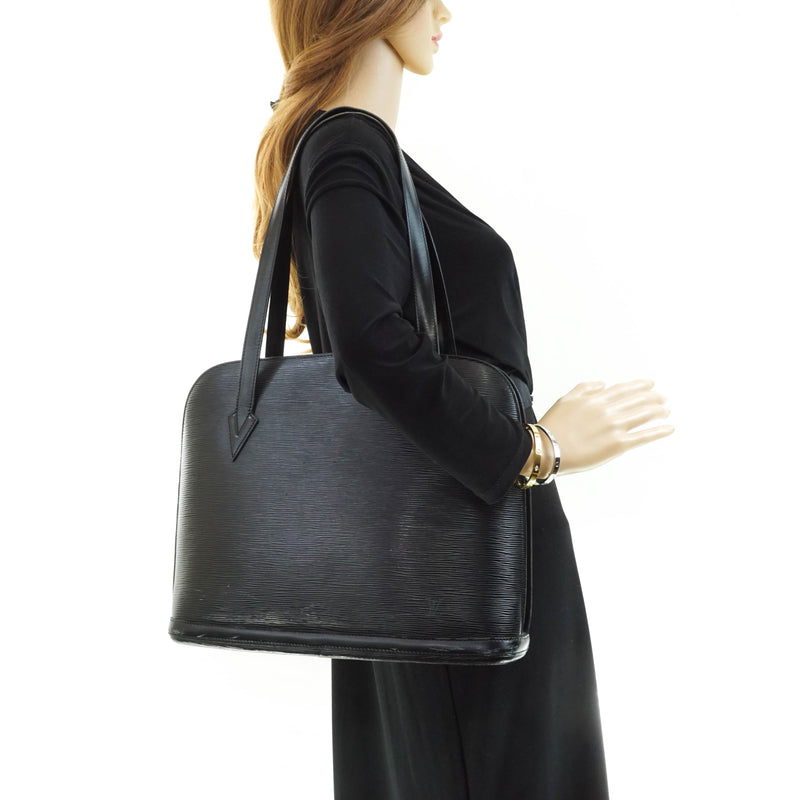Louis Vuitton Black Epi Leather Lussac Bag Louis Vuitton
